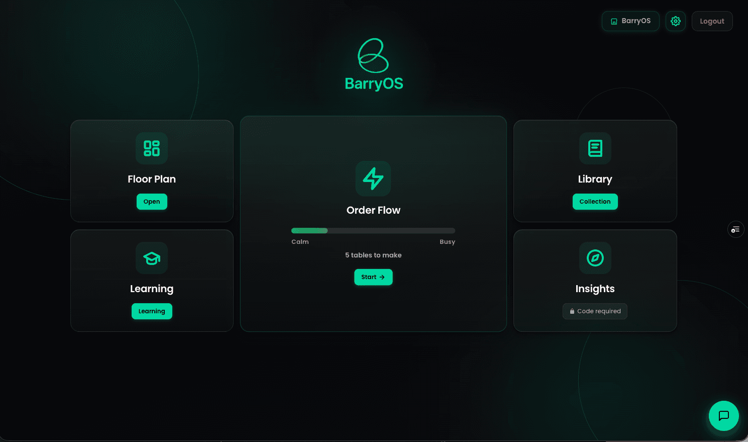 BarryOS dashboard